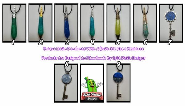Various Handmade Resin Pendants