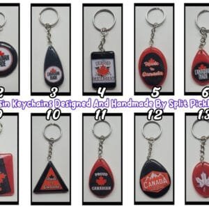 Various Canada Resin Keychains