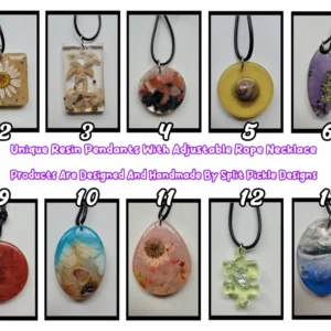 Various Handmade Resin Pendants