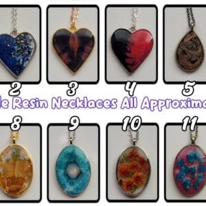 Handmade Resin Chain Pendants