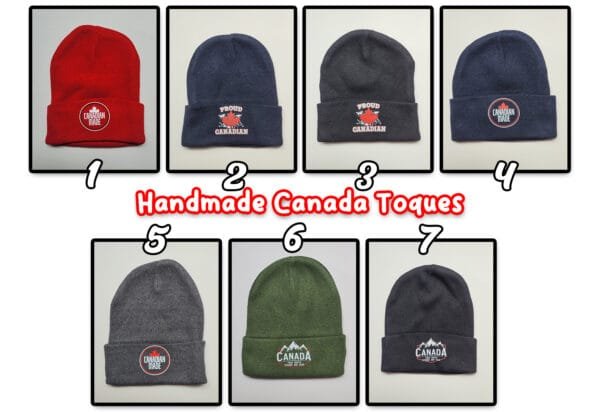 Handmade Canada Toques